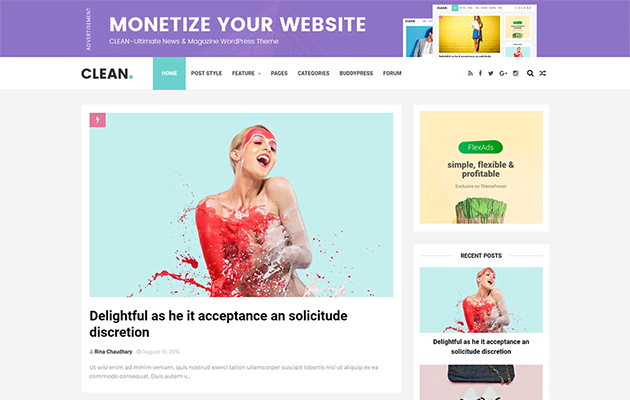 clean blogger template