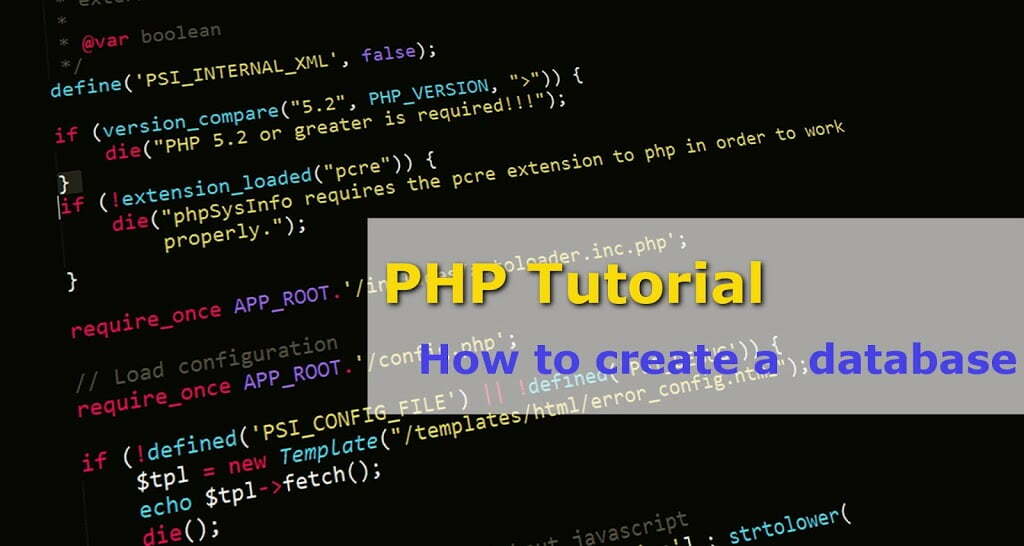 php tutorial 1